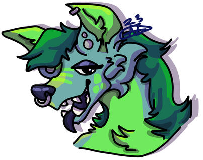 Simple Headshot example (drawn with a mouse)